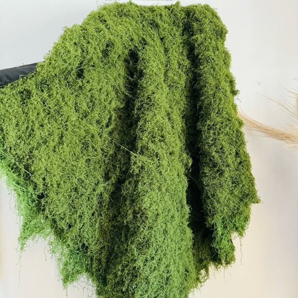 NEW ANTHROPOLOGIE TERRAIN Green Faux Moss Floral Plant Sheet Mat Rug DIY Decor - Picture 10 of 15